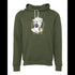 Black gold plaster head Bella canvas hoodie 3719